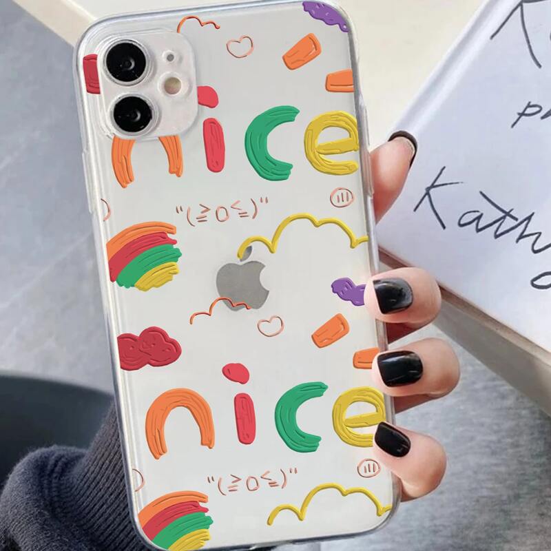 

Letter Graphic Phone Case, Multicolor