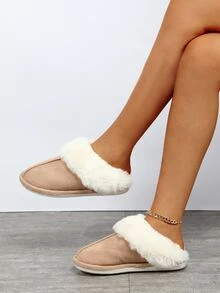 2025 New Quilted Slippers, Women's Closed Toe House Slippers, Solid Color Warm Slippers, Suitable For Hardwood Floors, Winter Warm Slippers, Fuzzy Slippers,Furry Shoes