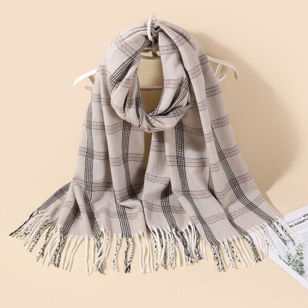 

Plaid Print Scarf, Multicolor