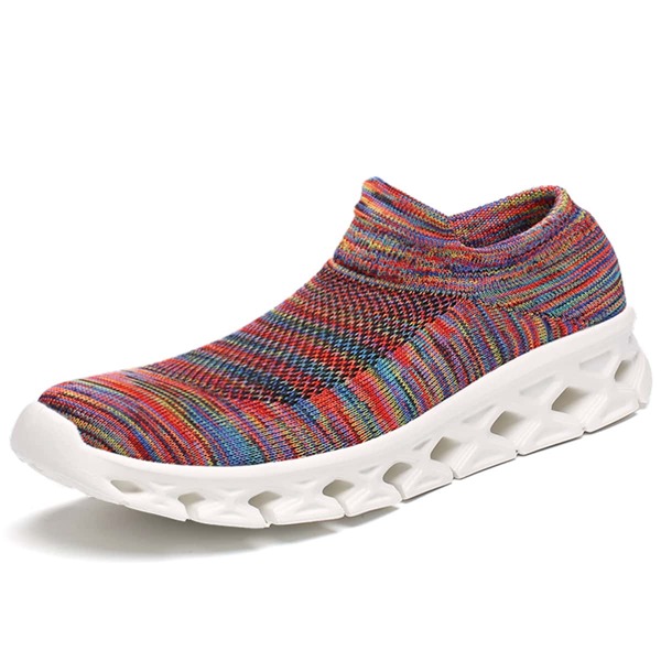 

Space Dye Knit Slip On Sneakers, Multicolor