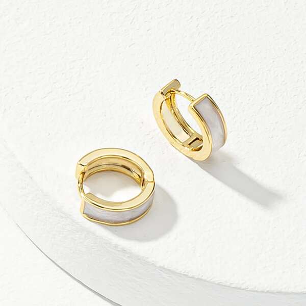 

14k Gold Plated Round Shape Earrings
