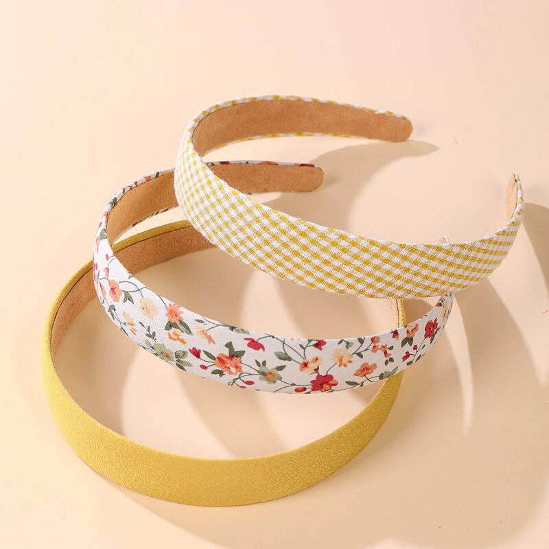 

3pcs Flower Graphic Headband, Multicolor
