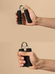 1pc Spring Hand Gripper - Black - View 4