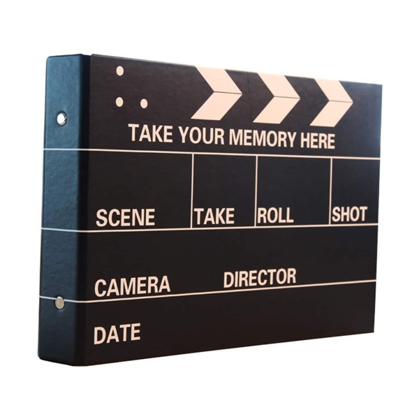 

1pc Letter Graphic Photo Album, Black and white