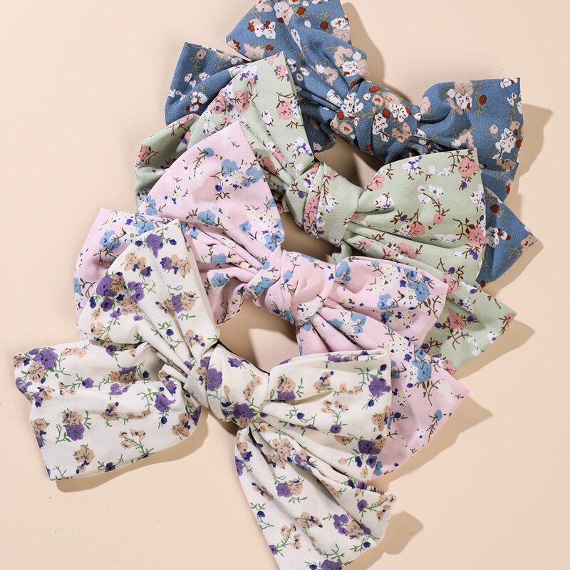 

2pcs Bow Hair Clip, Multicolor