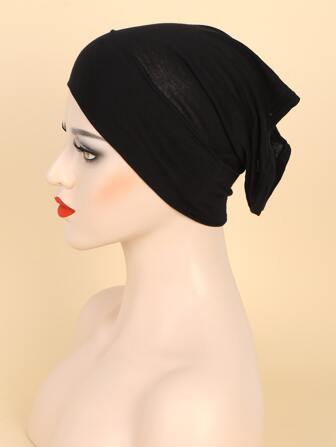 Seamless Solid Color Non-Slip Beanie, Simple Practical Multipurpose