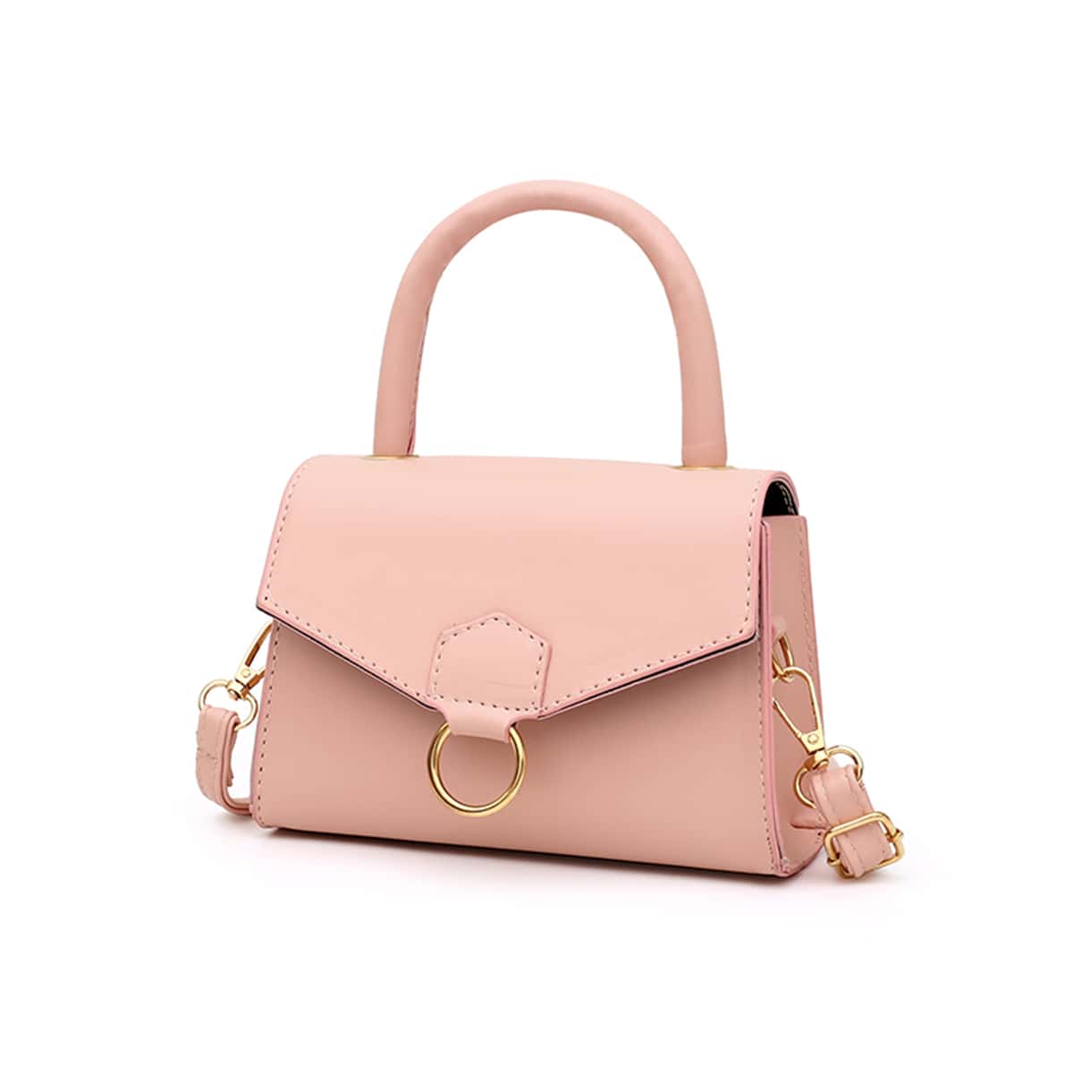 

Flap Satchel Bag, Pink