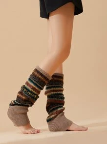 Color Block Leg Warmers - Multicolor - View 6