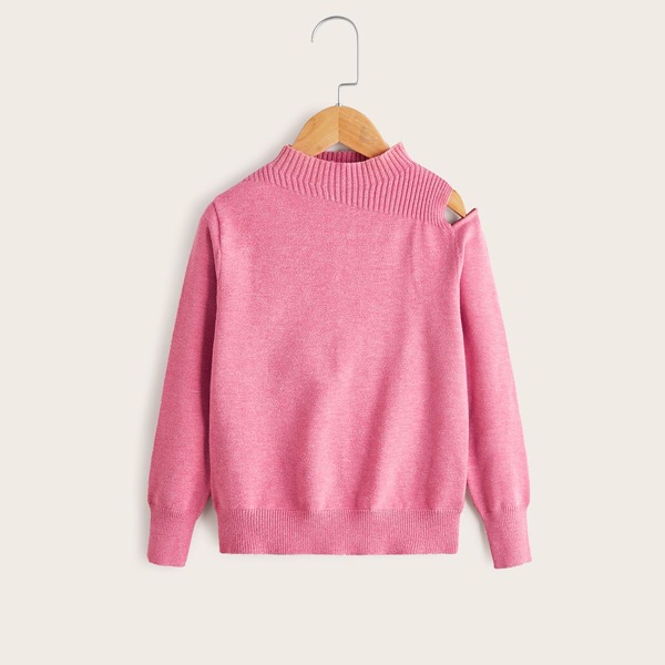 

Toddler Girls Cut Out Shoulder Sweater, Pink