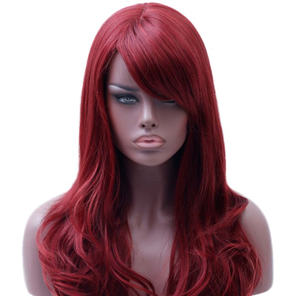 

Long Curly Synthetic Wig, Redwood
