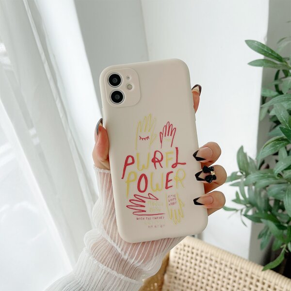 

Letter Graphic Phone Case, Multicolor