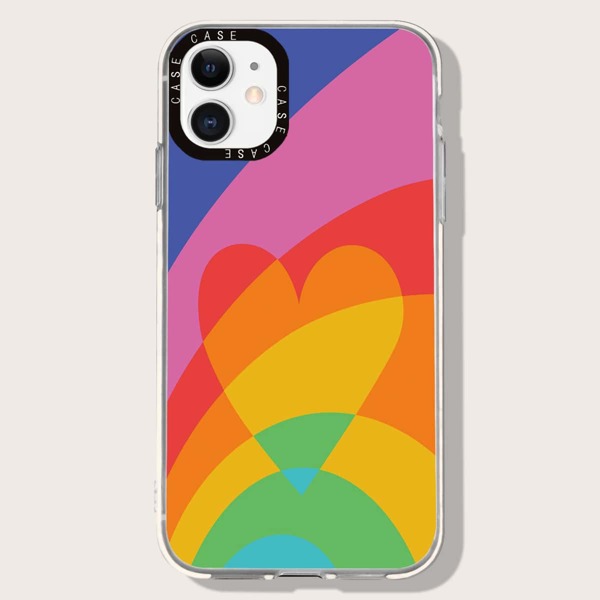 

Colorful Heart Phone Case, Multicolor