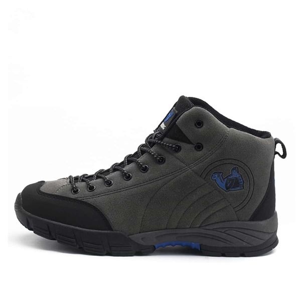 

Men Letter Patch Lace-Up Front Sneakers, Grey