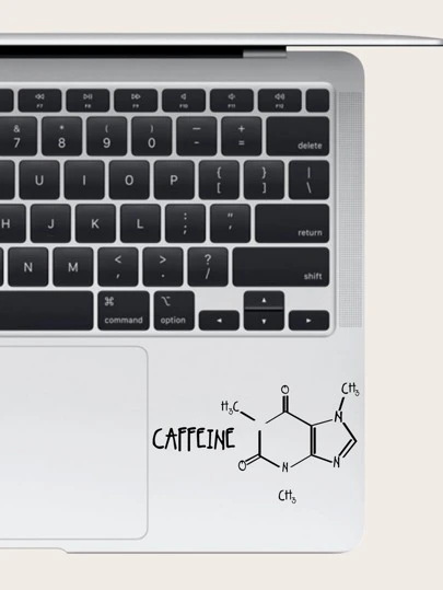 1sheet Letter Graphic Laptop Sticker