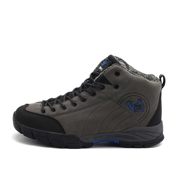 

Men Lace-up Front Plush Inside Sneakers, Grey