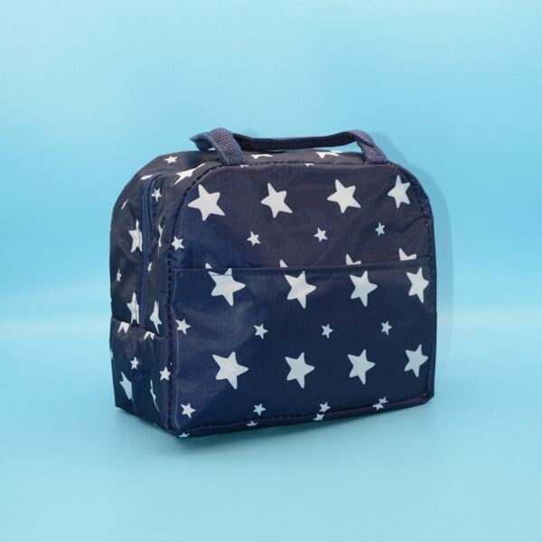 

Star Print Lunch Bag, Navy blue
