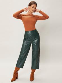 MOTF X Brooks Nader WOOL MIX CUT-OUT JUMPER - Burnt Orange - View 4