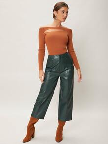 MOTF X Brooks Nader WOOL MIX CUT-OUT JUMPER - Burnt Orange - View 5