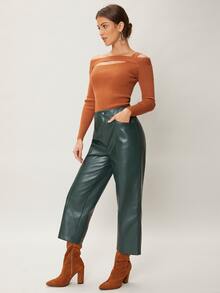 MOTF X Brooks Nader WOOL MIX CUT-OUT JUMPER - Burnt Orange - View 6