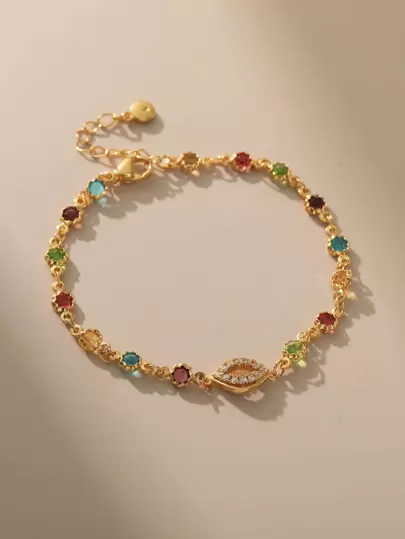 方晶鋯石裝飾手環