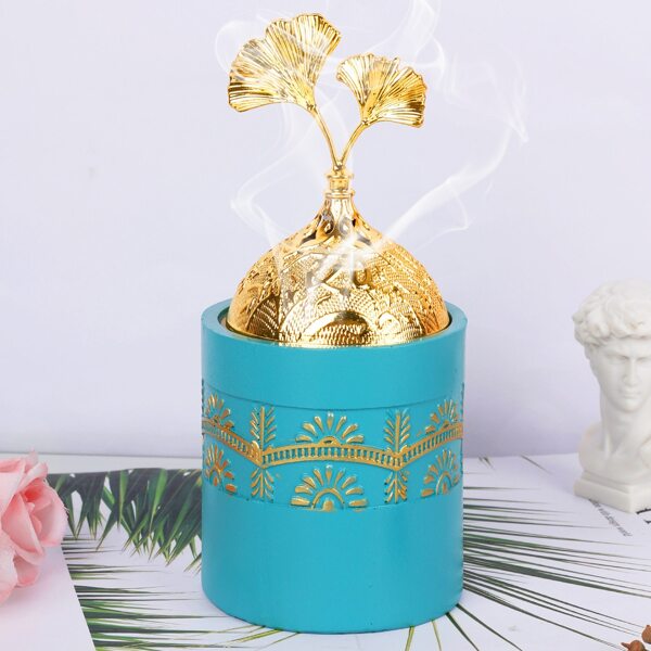 

1pc Ginkgo Bilob Decor Incense Burner, Multicolor