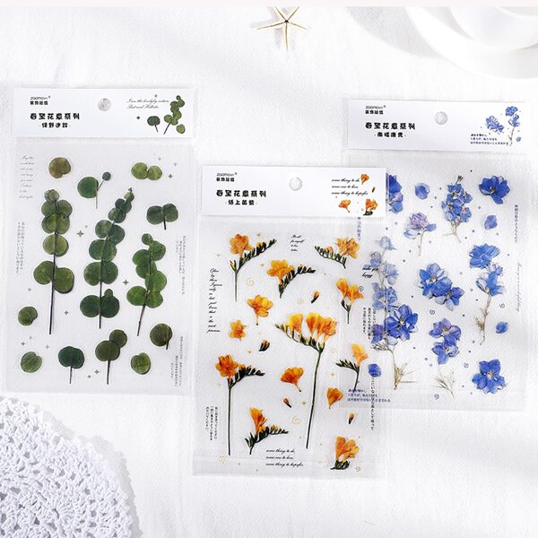 

1pc Random Plant Pattern Sticker, Multicolor