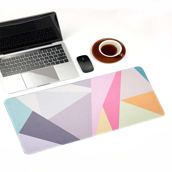 

Geometric Pattern Mouse Pad, Grey