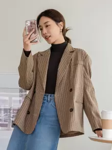 DAZY Turtleneck Ribbed Knit Jumper - Black - View 4