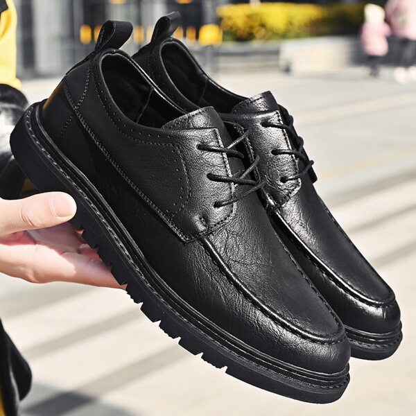 

Men Lace-up Front Dress Shoes, Black