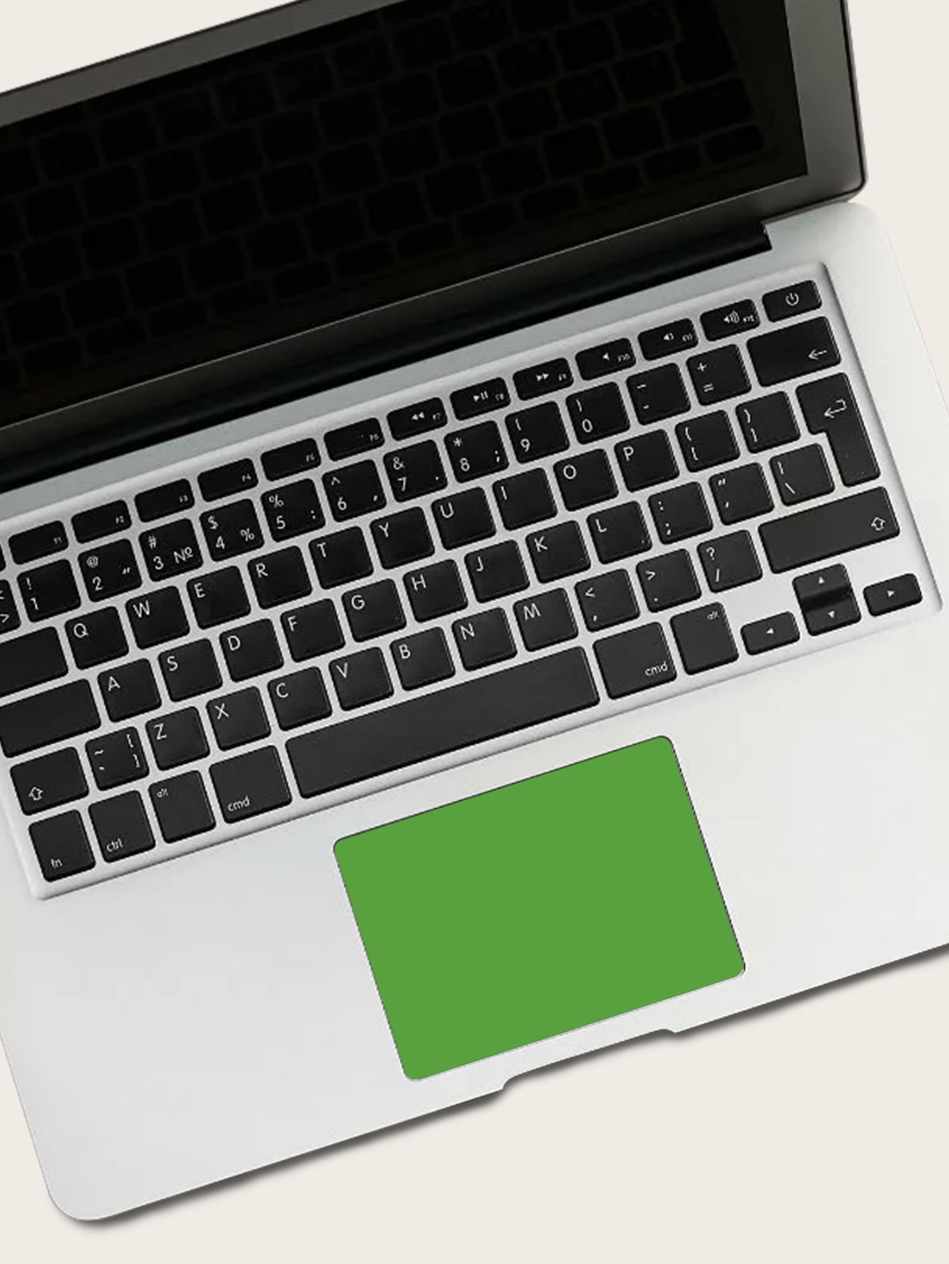 1sheet Plain Laptop Touchpad Sticker - Green - View 1