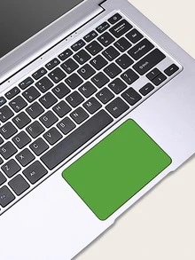 1sheet Plain Laptop Touchpad Sticker - Green - View 2