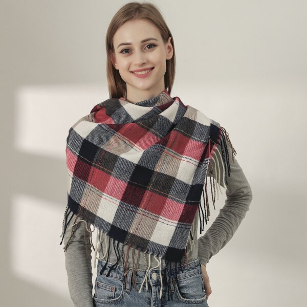 

Plaid Print Bandana, Multicolor