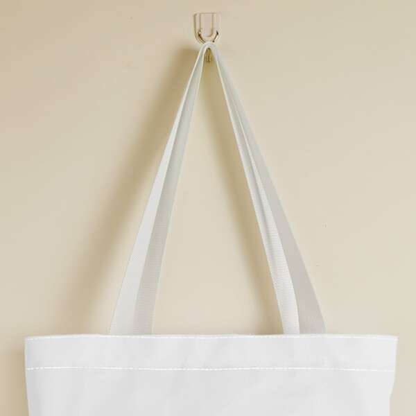 

Letter Graphic Shopper Bag, White