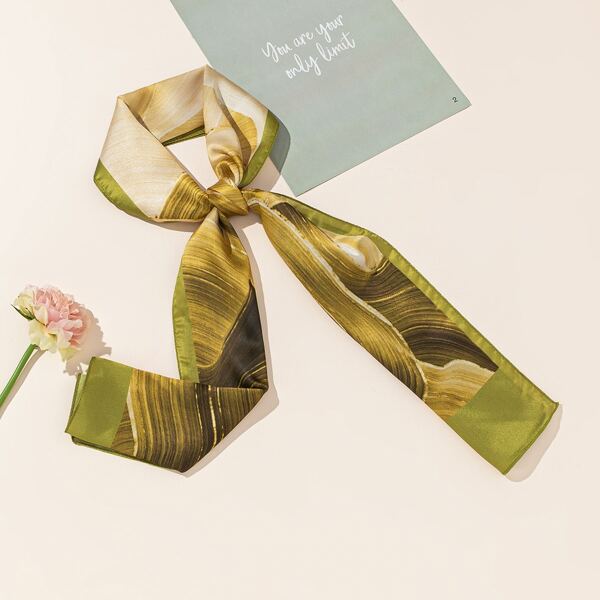 

Painting Print Twilly Scarf, Multicolor