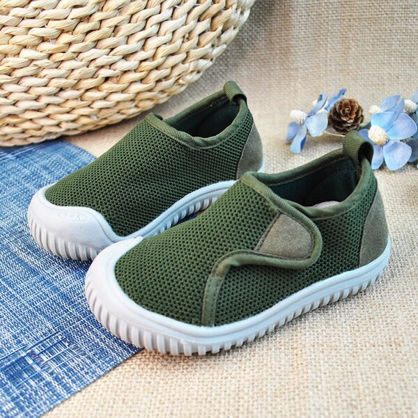 

Boys Minimalist Knit Slip On Flats, Army green