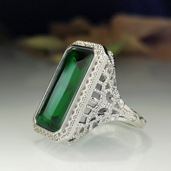 

Hollow Out Ring, Green
