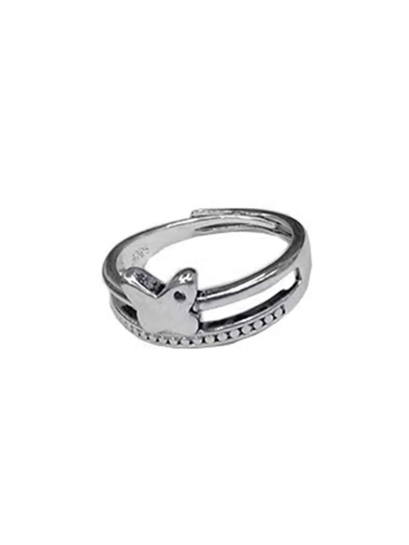 

Butterfly Decor Ring, Silver