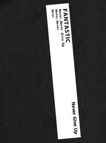 Manfinity Quần Nam Đắp vá Lá thư Giải trí - màu đen - Xem 7