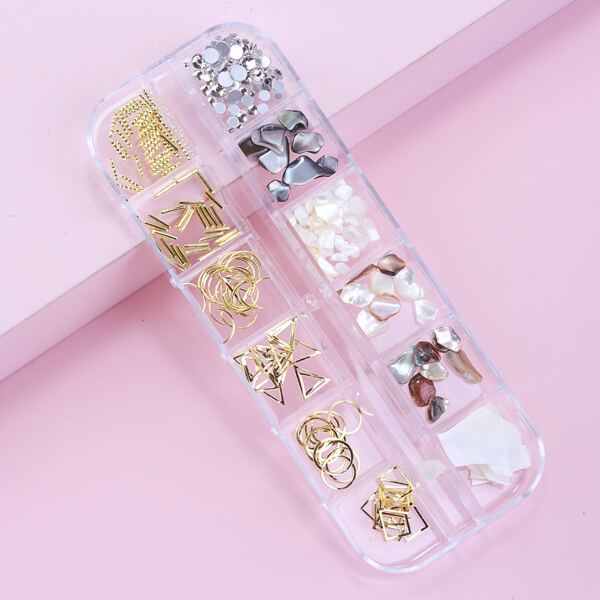 

1box Nail Art Decoration, Multicolor