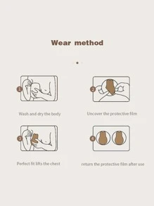 Snug Zone Women's Fabric Breast Petals Multicolored Backless Nipple Covers For Casual Comfy Style Non-Stretch - Multicolor - View 7