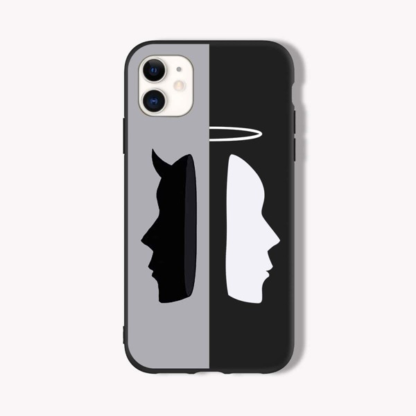 

Angel & Devil Phone Case, Multicolor