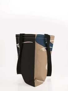 塗鴉圖案購物袋 - 彩色 - 查看 2