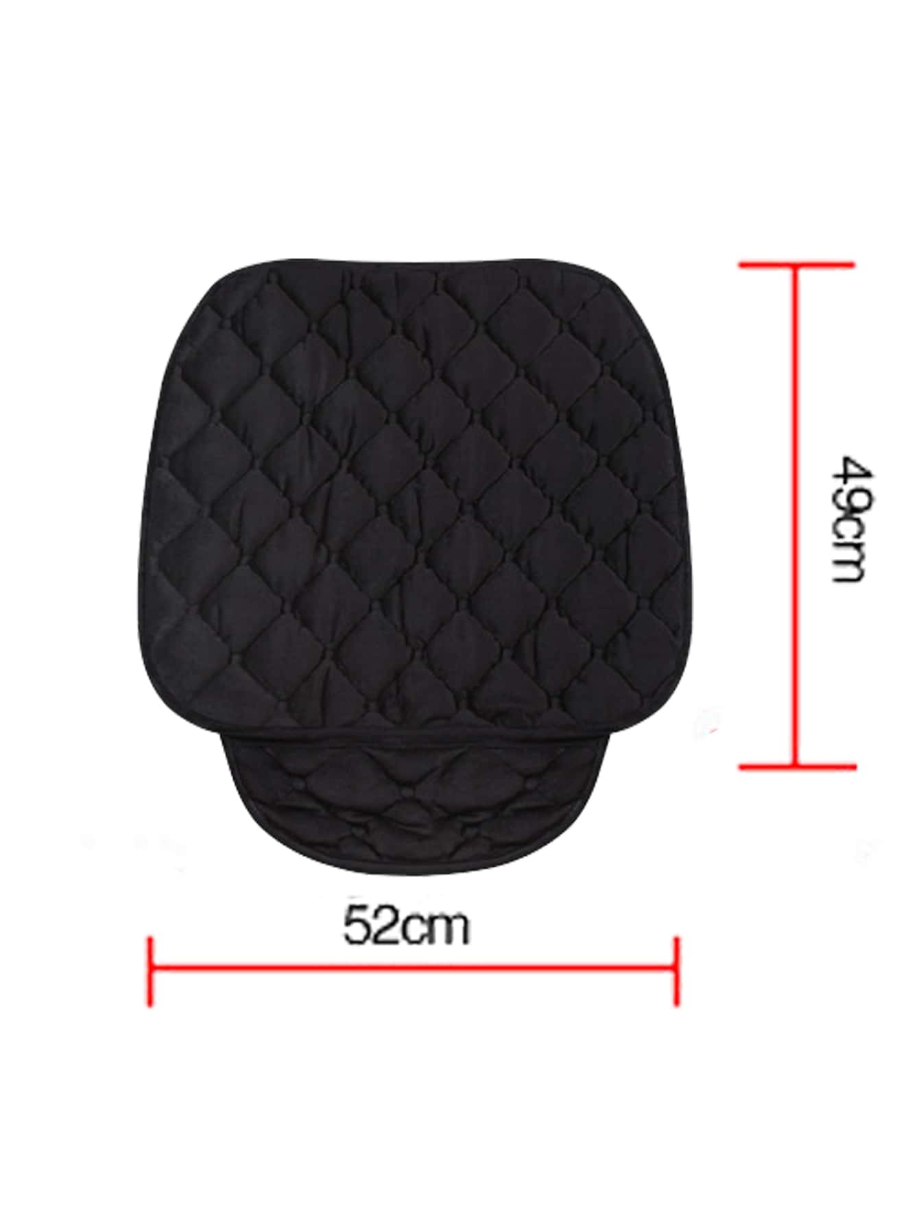 1pc Plush Plaid Warm Seat Cushion Pads Available for Truck Front and