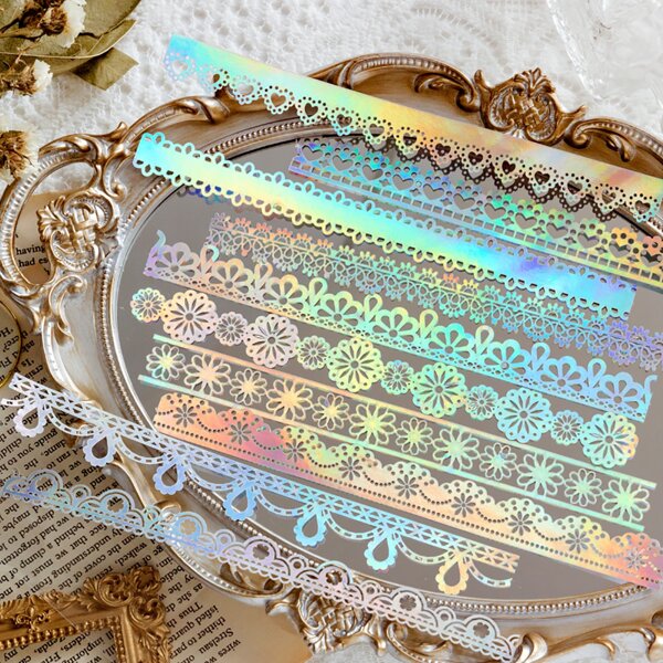 

10pcs Random Hollow Sticker, Multicolor