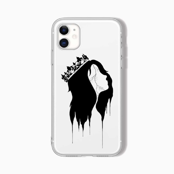 

Girl Pattern Phone Case, Black