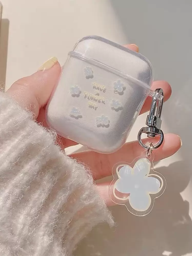 Coque compatible avec Airpods à motif fleur - Multicolore - Voir 1