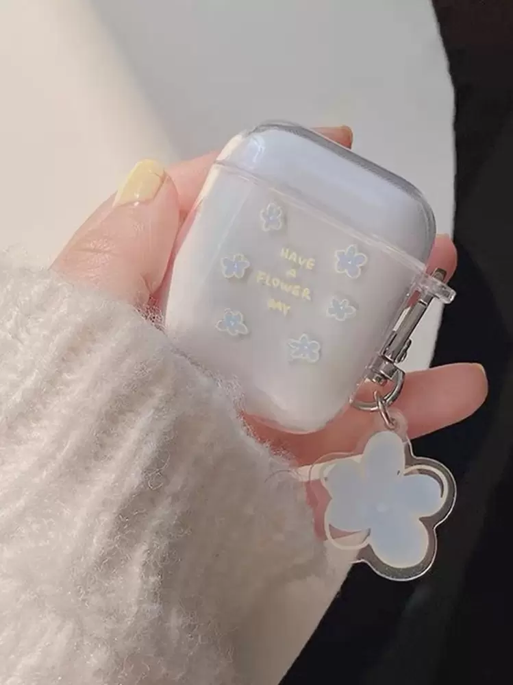 Coque compatible avec Airpods à motif fleur - Multicolore - Voir 3