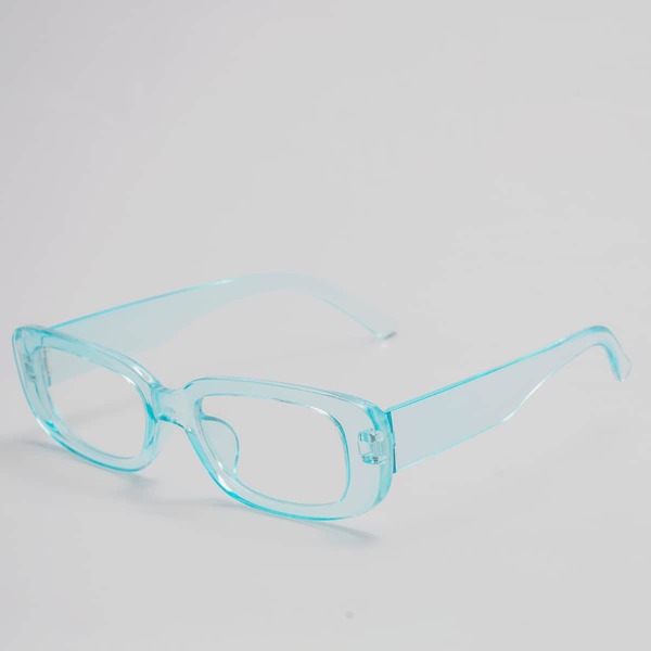 

Men Geometric Frame Eyeglasses, Baby blue