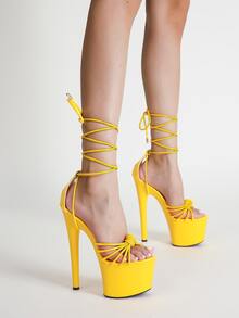yellow heels shein