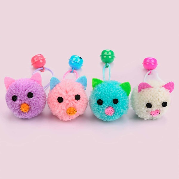 

2pcs Random Plush Mouse Cat Teaser, Multicolor